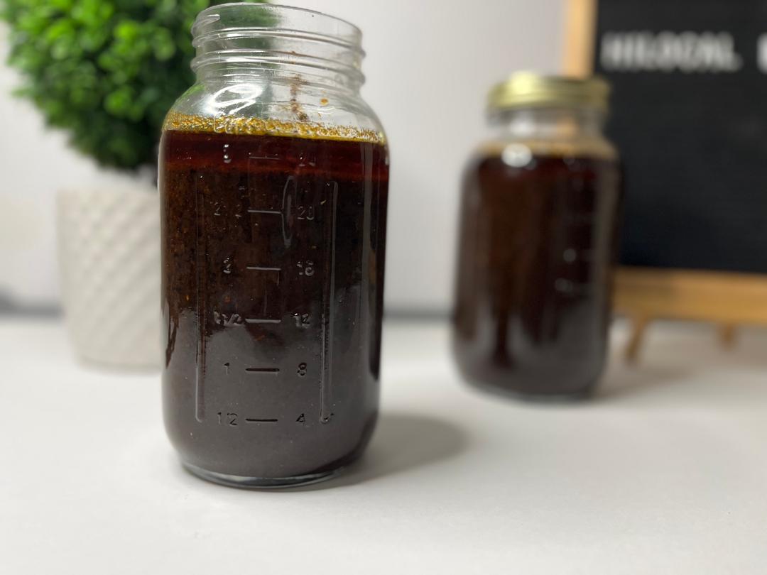 ghanaian shito pepper sauce: black spicy condiment ghanaian shito pepper sauce: black spicy condiment